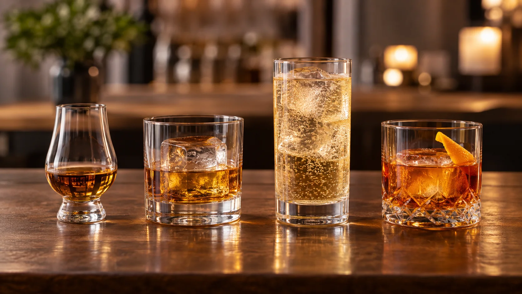 ストレート・ロック・ハイボール・オールドファッションドの飲み方の違い