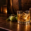 ウイスキー梅酒と青梅を組み合わせたイメージ